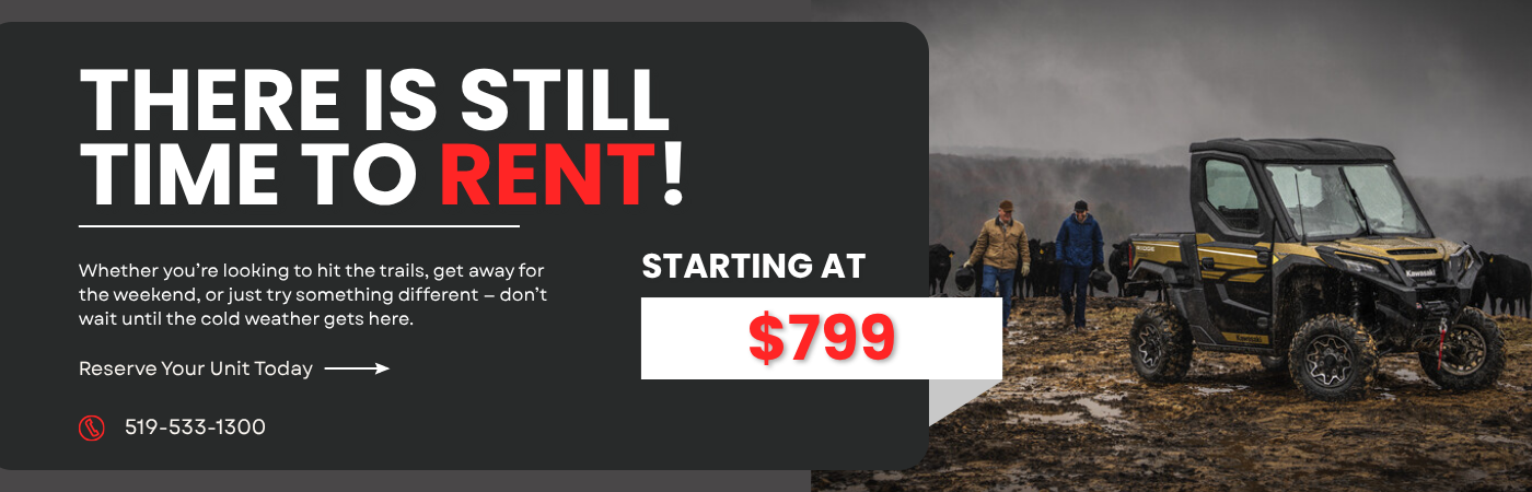 There Is Still Time to Rent - Starting at $799